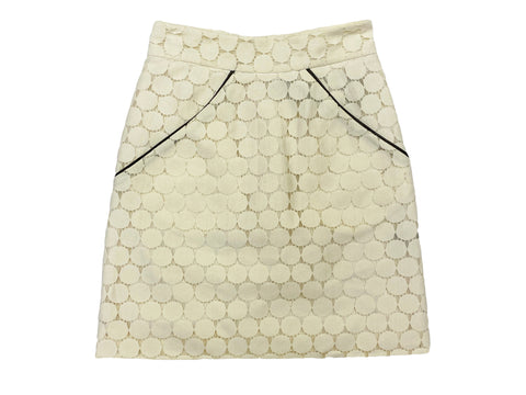 Hanley Mellon Women's Guipure Lace Apron Skirt