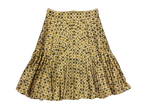 Hanley Mellon Women's Daisy Print Ruffle Skirt
