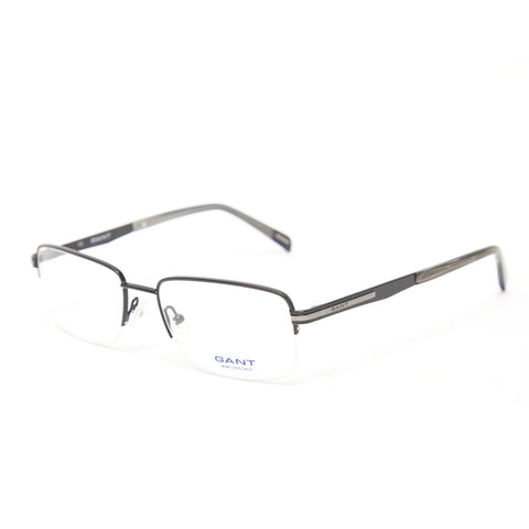Gant Parker Semi-Rimless Metal Eyeglass Frames 54mm - Satin Black NEW