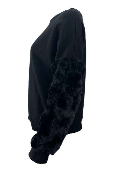 LOST IN LUNAR Women's Black Panther Cotton Sweater Size S NWT