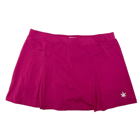 BOAST Women's Fuchsia Pleated Court Tennis Skirt Sz L $79 NEW