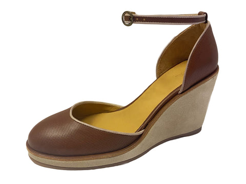 A.P.C. Women's Chestnut Ankle Strap Wedges US 9 / FR 39 $455 NWOB