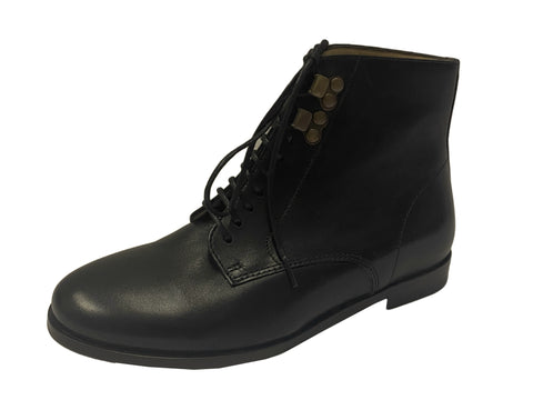 A.P.C. Women's Black Frances Lace-Up Ankle Boots US 5 / FR 35 $550 NWOB