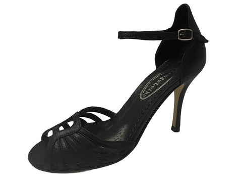A.P.C. Tango Leike Women's Black Leather Sandals $435 NWOB