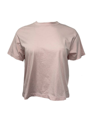 ATM Women's Pitite Pale Pink Cotton Crew Neck T-Shirt Size S NWT