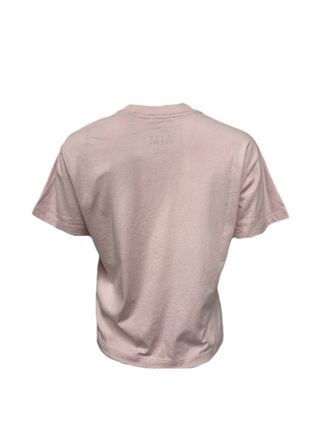 ATM Women's Pitite Pale Pink Cotton Crew Neck T-Shirt Size S NWT