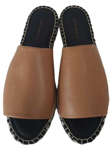 MATT BERNSON Women's Brown Palma Slide Sandal #MB1600 9 NWB