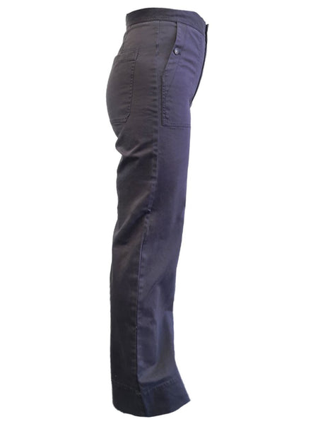 REBECCA TAYLOR LA VIE Women's Grey Luxe Stretch Twill Pants #017502 NWT