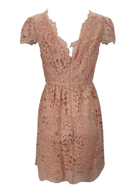 ERIN Women's Pink Peach Lace Dress #60217386800 6 NWT