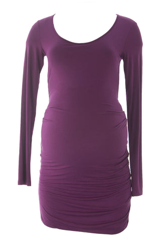 VELVET by Graham & Spencer Women's Maternity Boysenberry Bodycon Dress $129 NEW