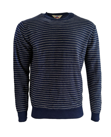 Penfield Men's Navy Striped Dimas Knit Sweater Size X-Large NWT