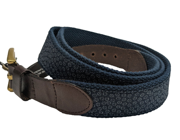 Penfield Navy Mini Floral Eaton Belt Size Small/Medium NWT