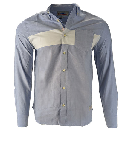 Penfield Men's Blue Lomita Long Sleeve Button Down Shirt Size Medium NWT