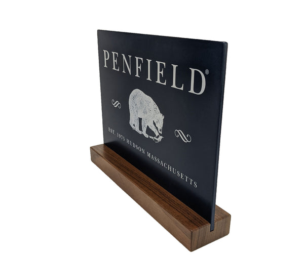 Penfield Bear Logo Desk Placard New in Box