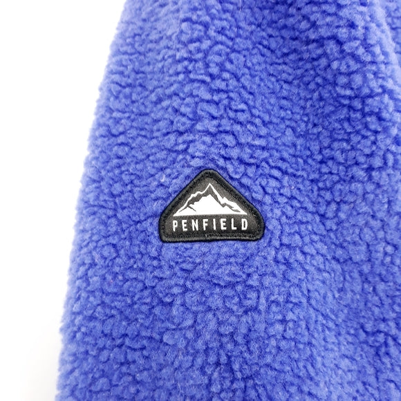 Penfield Men's Royal Blue and Red Mattawa Fleece Jacket $159 NWT