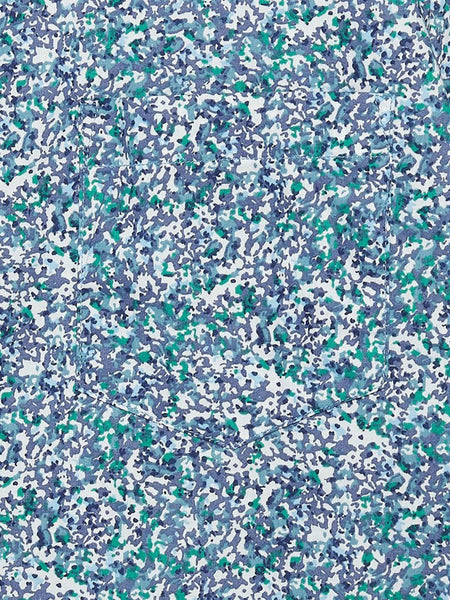 Penfield Men's Short Sleeve Blue Printed Tomah Shirt Size Large $80 NWT