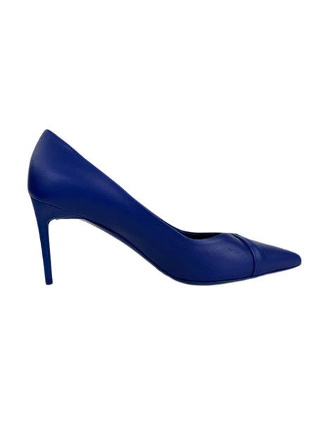 Max Mara Women's Bluette Phyllis Leather Pointed Toe Pumps NWT