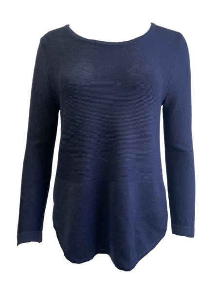 LOST IN LUNAR Women's Navy Poppy Knit Sweater Size US 4 NWT