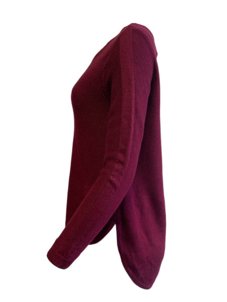 LOST IN LUNAR Women's Wine Poppy Knit Sweater Size US 4 NWT