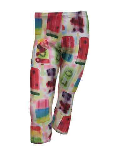 TEREZ Girl's Multicolor Fruit Pops Leggings #5017948 11 Years NWT