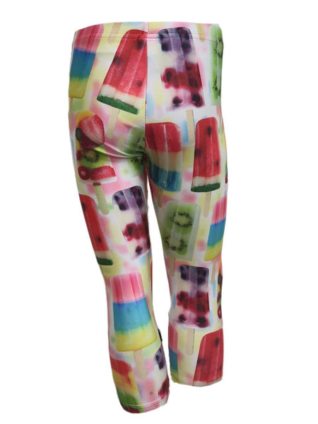 TEREZ Girl's Multicolor Fruit Pops Leggings #5017948 11 Years NWT