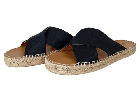 MATT BERNSON Women's Black Potro Slide Sandals #MB1644 7 NWB