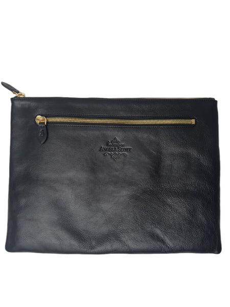 THE OFFICE OF ANGELA SCOTT Women's Black Quinn Large Pouch Bag #003 One Size NWT