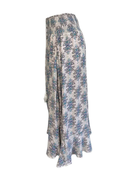 LOST IN LUNAR Women's Pink Printed Front Buttons Maxi Skirt Size XS NWT