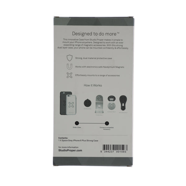 STUDIO PROPER Magnetic Lock Mountable Phone Strong Case iPhone 6 Plus NEW