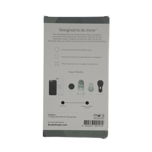 STUDIO PROPER Magnetic Lock Mountable Phone Strong Case iPhone 6 NEW