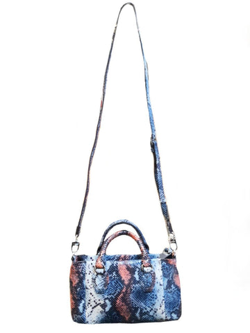 AIMEE KESTENBERG Women's Blue Leather Shoulder Bag #6370932 One Size NWT