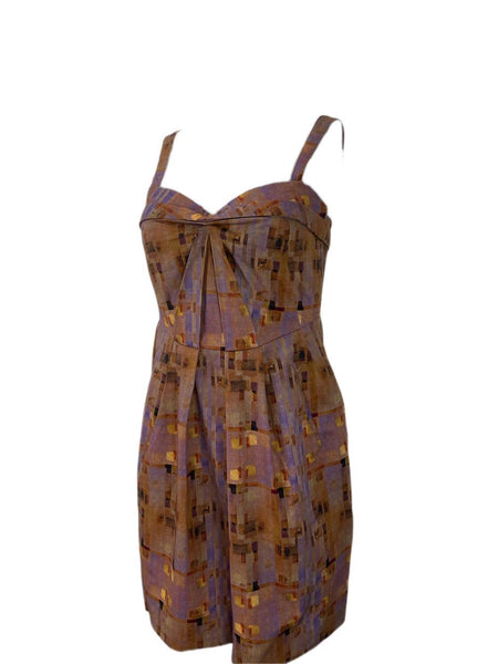 RICHARD CHAI Women's Mauve Zip Sleeveless Dress #R12B NWT