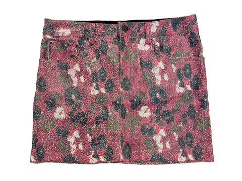 Hanley Mellon Women's Floral Printed Sequin Skirt