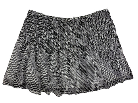 Hanley Mellon Women's Striped Chiffon Pleated Skirt