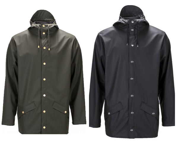 RAINS Unisex Glossy Jacket Raincoat #1276 $110 NWT