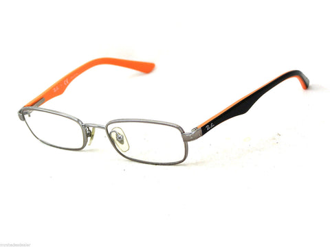 Ray-Ban Kid's Silver/Black Metal Eyeglass Frames RB1027-4008 45mm $99 NEW