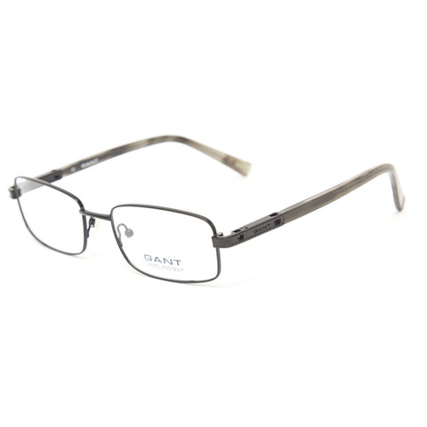 Gant Reynold Rectangular Metal Eyeglass Frames 53mm - Satin Black NEW