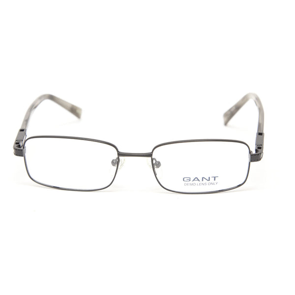 Gant Reynold Rectangular Metal Eyeglass Frames 53mm - Satin Black NEW