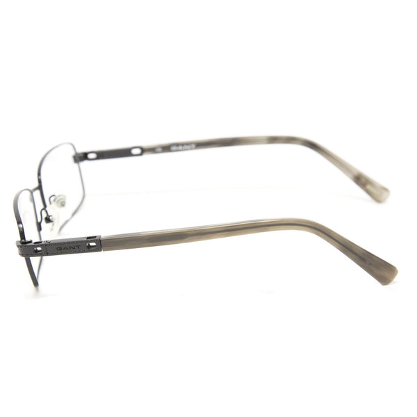 Gant Reynold Rectangular Metal Eyeglass Frames 53mm - Satin Black NEW