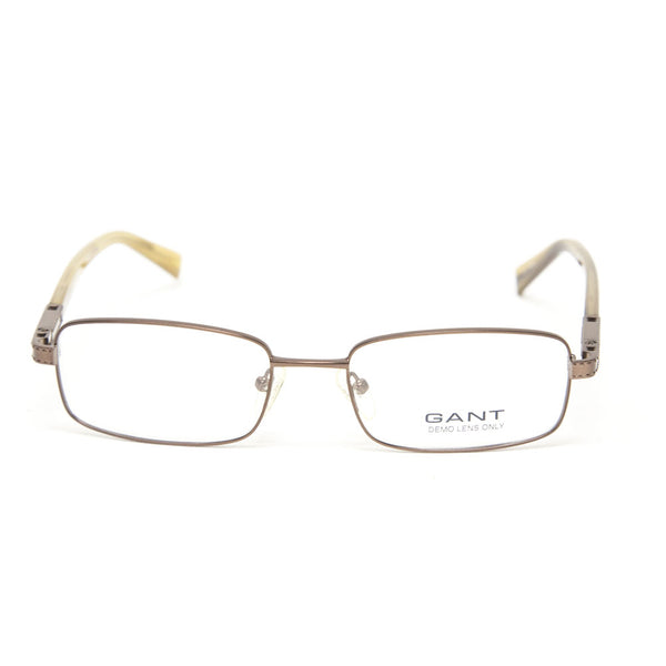 Gant Reynold Rectangular Metal Eyeglass Frames 53mm - Satin Brown NEW