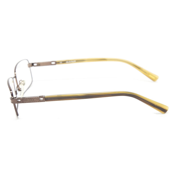 Gant Reynold Rectangular Metal Eyeglass Frames 53mm - Satin Brown NEW