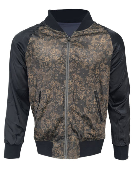 DESCENDANT OF THIEVES Men's Blue Reversible Bomber Jacket #7A095B1 Large NWT