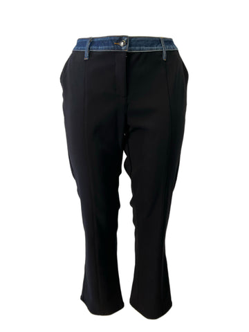 Marina Rinaldi Women's Black Raccolta Mid Rise Pants Size 22W/31 NWT