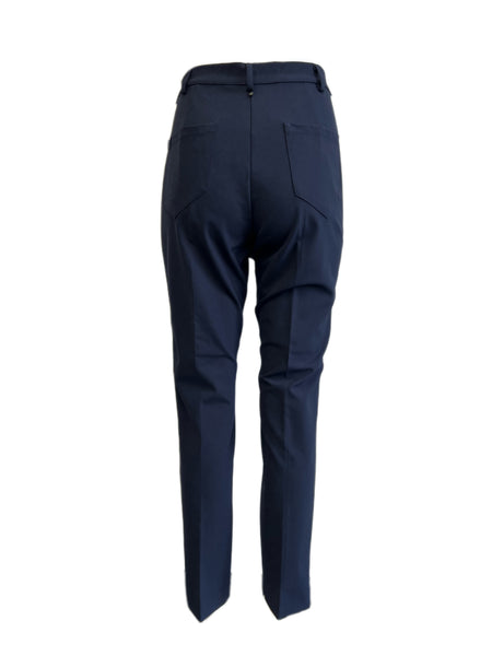 Marina Rinaldi Women's Navy Radicale Slim Fit Stretchy Pants Size 8W/17