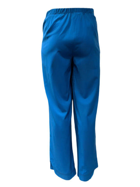 Marina Rinaldi Women's Blue Radice Straight Leg Pants NWT