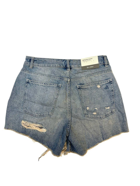 DL1961 Women's Rains Hepburn High Rise Wide Leg Shorts NWT