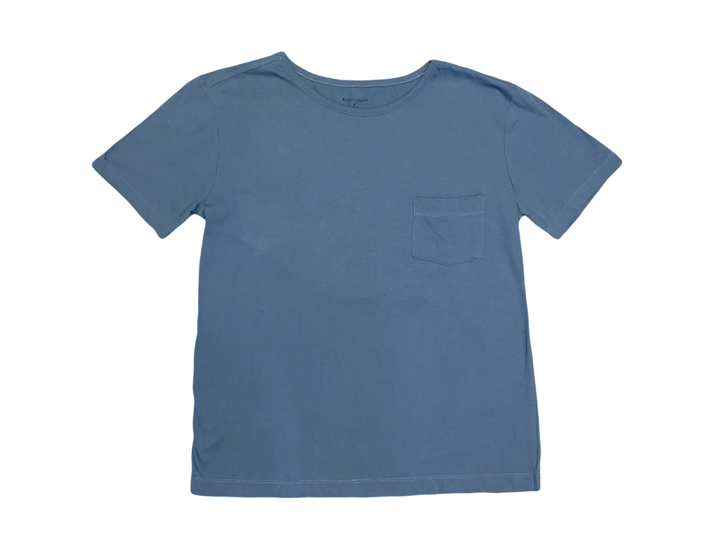 ROBERTA ROLLER RABBIT Men's Washed Indigo Raja Pocket T-Shirt Sz S $45 NEW