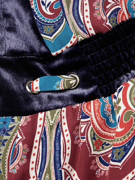 Ramy Brook Women's Ivie Paisley High-Neck Mini Dress, Paisley, Small