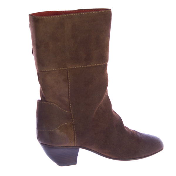 Rebecca Minkoff Women's Ranger Mid-Calf Suede Buckle Boots