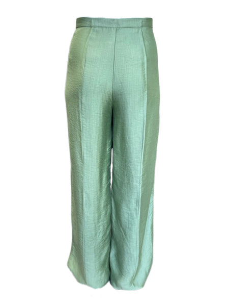 Marina Rinaldi Women's Green Rapallo High Rise Straight Pants Size 20W/29 NWT
